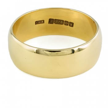 9ct gold 5.9g Vintage Wedding Ring size S